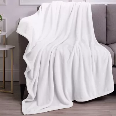 Microfiber / Fleece King Size 108x90 White Blankets • $30