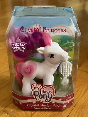 My Little Pony ~ “Love-A-Belle” Crystal Princess White Pony 3D Heart❤️2006 ~ NEW • $14