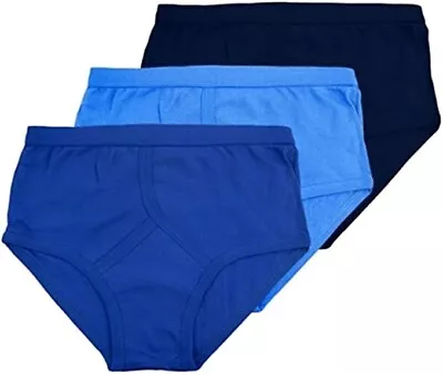 Mens Y-Front Underpants Cotton Interlock Colored Y-Front Plus Size Pack Of 36 • £8.99