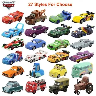£7.39 • Buy Disney Pixar Cars McQueen Sally Hudson Mater King Lizzie 1:55 Diecast Toys Gift