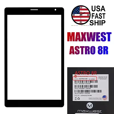 Digitizer Touch Screen 8 Inch Display Panel Glass For Maxwest ASTRO 8R Tablet • $23.90