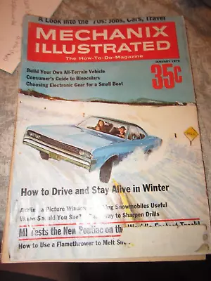 Mechanix Illustrated Magazine JANUARY 1970..PONTIAC GTO • $8.99