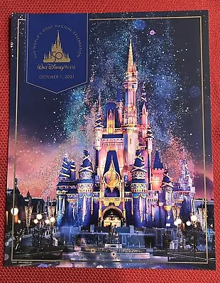 Walt Disney World 50th Anniversary Poster Magic Kingdom DATED 10-1-21 • $24.99