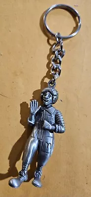 RARE VINTAGE RONALD McDONALD PURE PEWTER McCHARACTER KEYCHAIN !! • $12.50