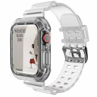$15.29 • Buy Clear TPU Band Anti-fall Sports Watch Strap For Apple Watch Series 6 SE 40/44mm