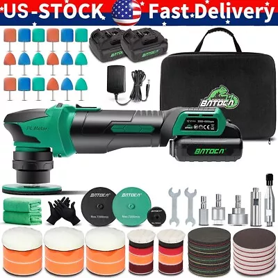 BATOCA Cordless Car Polisher Buffer Drill Machine DA & RO 1  3  Detail Polishing • $125.99