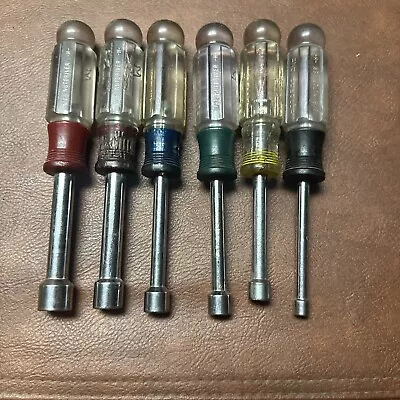 Vintage Craftsman Nut Driver Set Of  3/16” 5/16  11/32   3/8” 7/16” 1/2” USA • $23.99