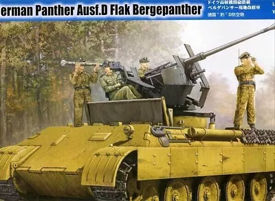 Hobbyboss 1:35 Panther Ausf.D Flak Bergepanther German AA SPG Model Kit • £50