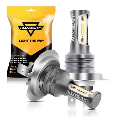 AUXBEAM H7 LED Bulbs High/Low Beam Conversion Kit  Bright White 6000K Headlights • $17.99