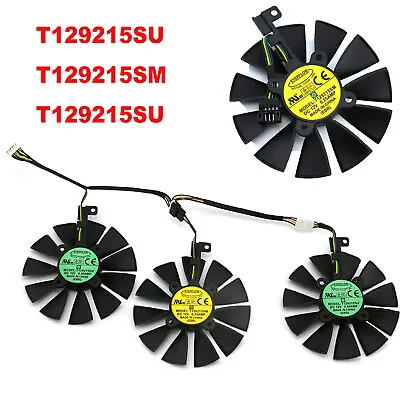 $46.38 • Buy DC12V T129215SU Graphics Card Cooling Fan Fans For ASUS Strix GTX 1060 1070 1080
