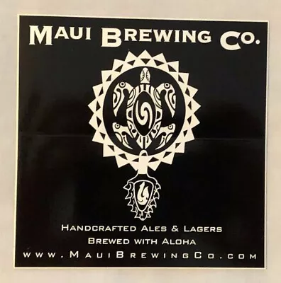 Maui Brewing Company Turtle Logo Craft Beer Decal Mancave Hawaii Aloha Kona  • $3.49