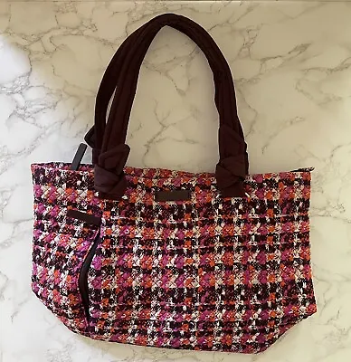 Vera Bradley Hadley East West Tote Bag Hounds Tooth Tweed 22167-I13 • $19.99