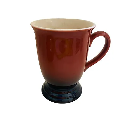 Vintage Hornsea Rhapsody Mug Cup Ceramic Red Ombre Footed Tea Coffee Rare Design • £9.19