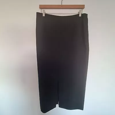 Viyella Uk16 Long Smart Skirt Splits Lined W34  L36: Office Court Funeral Work • £13.99