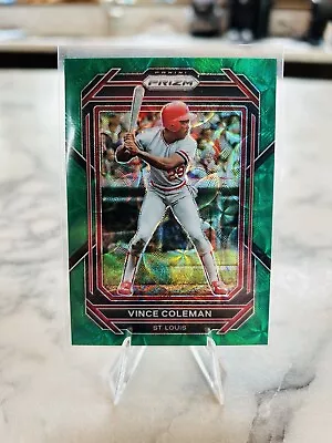 Vince Coleman 2023 Prizm Baseball Green Scope Prizm /75 Refractor Cardinals  • $15