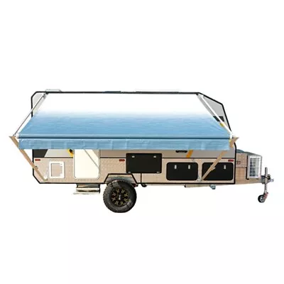 RV Awning Retractable Manual Camper Awnings W Fabric 20'x8' Outdoor Canopy  New • $699.94