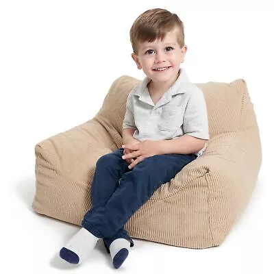 Soft Memory Foam Bean Bag Chair For Toddlers - Modern Lounger For Brown Sugar • £45.10