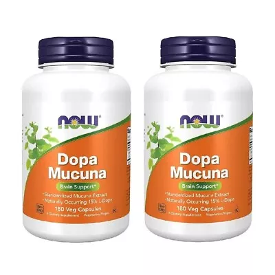 NOW FOODS Dopa Mucuna - 180 Veg Capsules [2 Pack] • $38.99