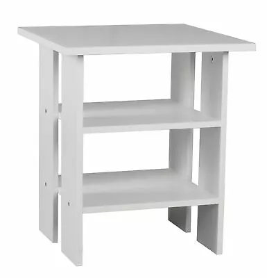 £14.79 • Buy Small White Sofa Side Table Snack Coffee End Table For Living Room Bedroom Home