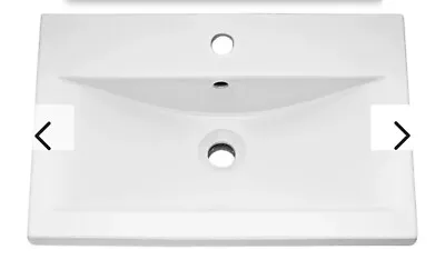 £25 • Buy Brooklyn Bathroom Sink Basin 600mm White New In Box From Victoria Plumbing