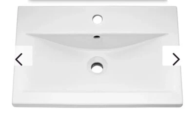 £25 • Buy Brooklyn Bathroom Sink Basin 600mm White New In Box From Victoria Plumbing