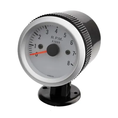 52mm (2 Inch) Tachometer (0~8000 RPM) Gauge For 12V Car 4 6 8 Cylinder Engines • $17.90