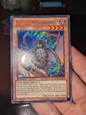 Yugioh! Tcg Evilswarm Thunderbird Ha07-en051 1st Edition Secret Rare Card • $3