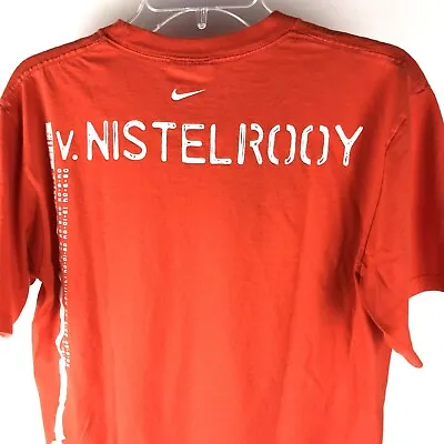 Nike Tee Orange Nederland Van Nistelrooy T-Shirt S KNVB Will Maintain Football • $19.99