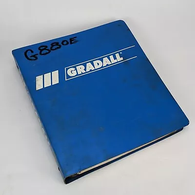 Gradall G-880E Combined Parts Manual 2460-4050 Upperstructure & Undercarriage • $59.95