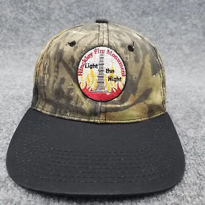 Hinckley Fire Monument Hat Cap Camo Black Snap Back Minnesota • $12.99