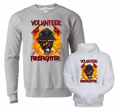 Volunteer Firefighter HoneVille™ Hoodie Crewneck Sweatshirt • $33.70