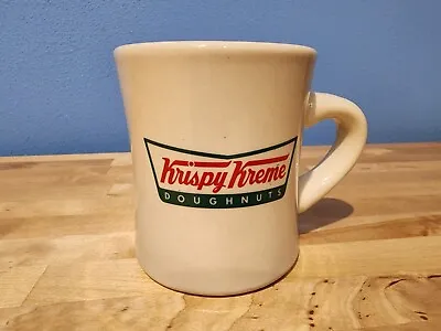 Krispy Kreme Doughnuts Vintage Coffee Mug Heavy Diner Style - 8 Oz - Ivory Cup☕ • $11.89