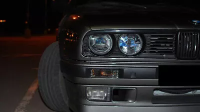 Dark Smoked Front Turnsignal Indicators Corner Lights For BMW E30 87-94 • $37.61