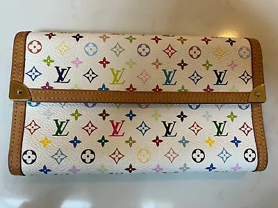 Louis Vuitton Multicolour Wallet Takashi Murakami With Dust Bag • £200