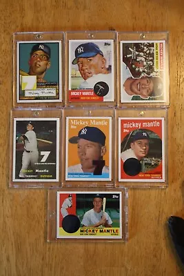 Mickey Mantle Relic Cards.   1952 1953 1956 1957 1958 1959 1960 • $365