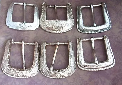 Vintage Cowboy Buckle Belt Set Solid Metal Unisex Buckles. • $17