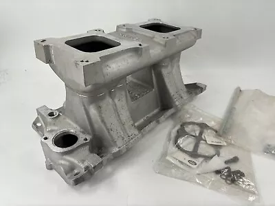 Weiand Dual Quad SBC Chevy Tunnel Ram Intake 5984 Manifold 1912 Plenum Hot Rod • $649.99