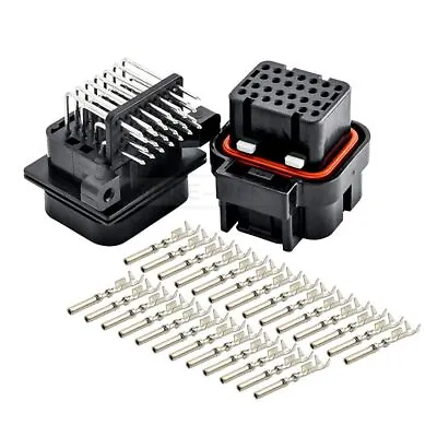 26 Pin 4-Slots Tyco AMP Superseal Automotive ECU Male/Female Connector Plug Kit • $3.80