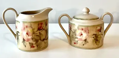 222 Fifth Cheri Blum Savannah Creamer & Lidded Sugar Bowl Shabby Chic Farmhouse • $18