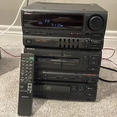 Sony MHC-550 Mini System Radio Tape CD Player Stereo Having Problems READ REPAIR • $177.92