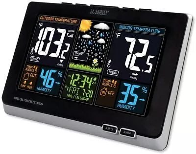 La Crosse Technology Wireless Color Forecast Weather Station Digital 308-1414B • $49.90