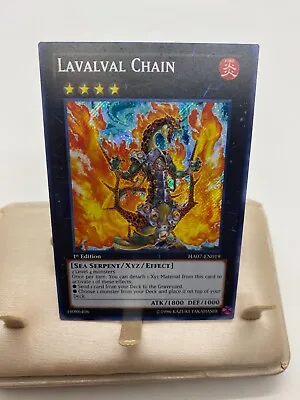 Yugioh TCG 1st Edition Lavalval Chain HA07-EN019 Secret Rare Near Mint • $17.99