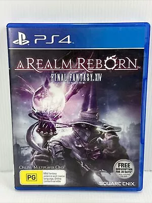 Final Fantasy XIV Online - A Realm Reborn PS4 PlayStation Game - Good Condition • $24.95