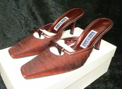 Magrit Designer French Shoes & Matching Clutch Bag Mules Shoes Uk 4 Eu 37 • £34.99