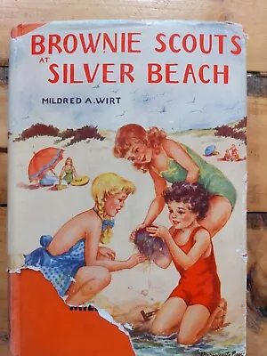 The Brownie Scouts At Silver Beach By Mildred A. Wirt 1952 Edition HC Book • $9