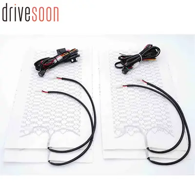 Universal Car Carbon Fiber Heated Seat Heater Kit Cushion Round Switch Set 12V • $31.99