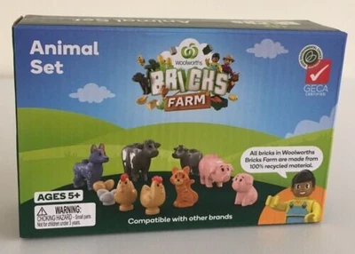 $44.88 • Buy Woolworths Bricks Farm Animal Set Starter Pack *NEW* LIMITED STOCK HARD TO FIND