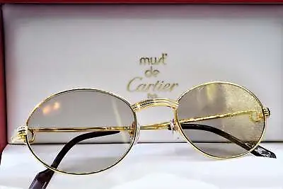 $1599.99 • Buy Cartier St Honore Vintage Sunglasses C Decor New 53-22 Large