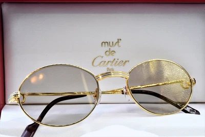 $1599.99 • Buy Cartier St Honore Vintage Sunglasses C Decor New 53-22 Large