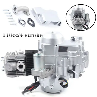 110CC 90CC 4 Stroke Single Cylinder Electric Start Engine Motor Fit ATV GO Kart • $189.05